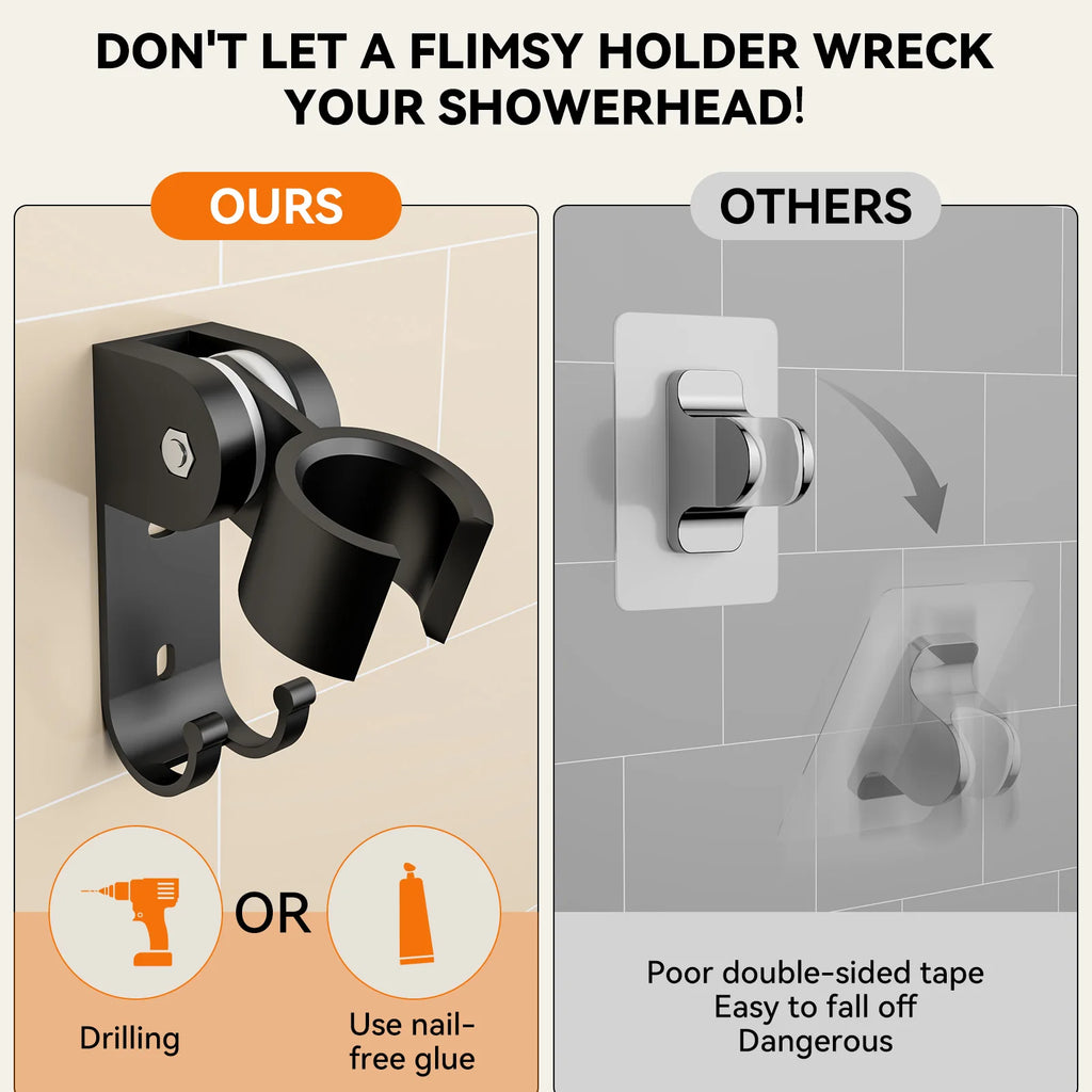Tandem Shower Head For Couples, Dual Shower Head with Handheld, High Pressure Double Shower Heads for Two People Rod