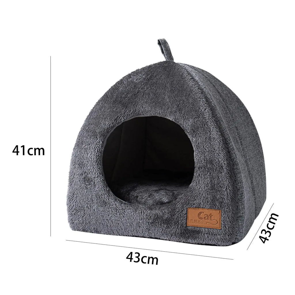 Cute Pet Cave Bed Igloo Bed Kitty Puppy Hideout Sleeping Bag Kitten Dog