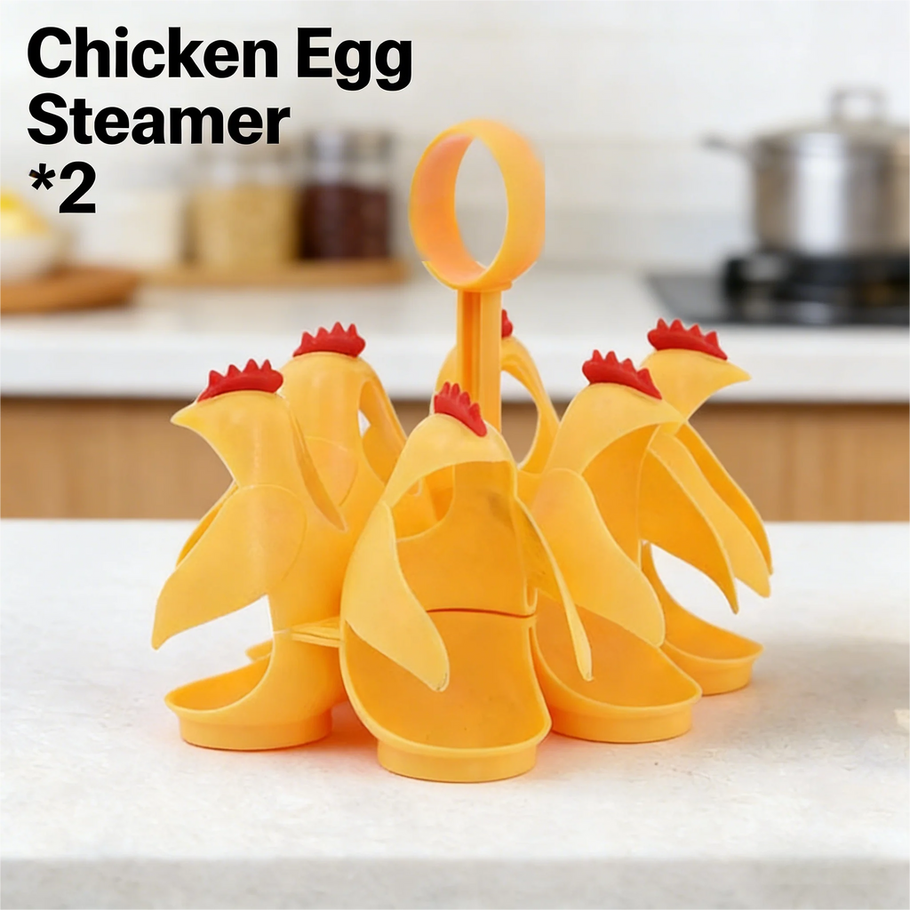 Cute Penguin Egg Boiler for Kitchen Gadget Egg Cooking Tool Egg Steamer Rack with Handle for Boiling Eggs