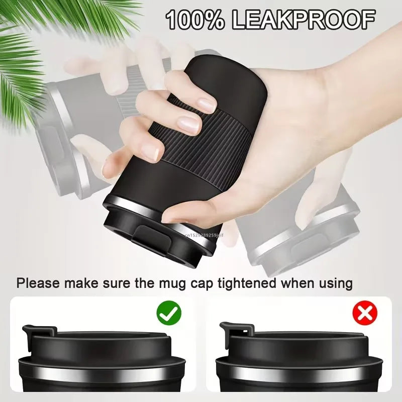 1PC 380ml/510ml Stainless Steel Coffee Cup Leak-Proof Thermal Mug Insulated Bottle Car Garrafa Termica Cafe Copo Termico Caneca