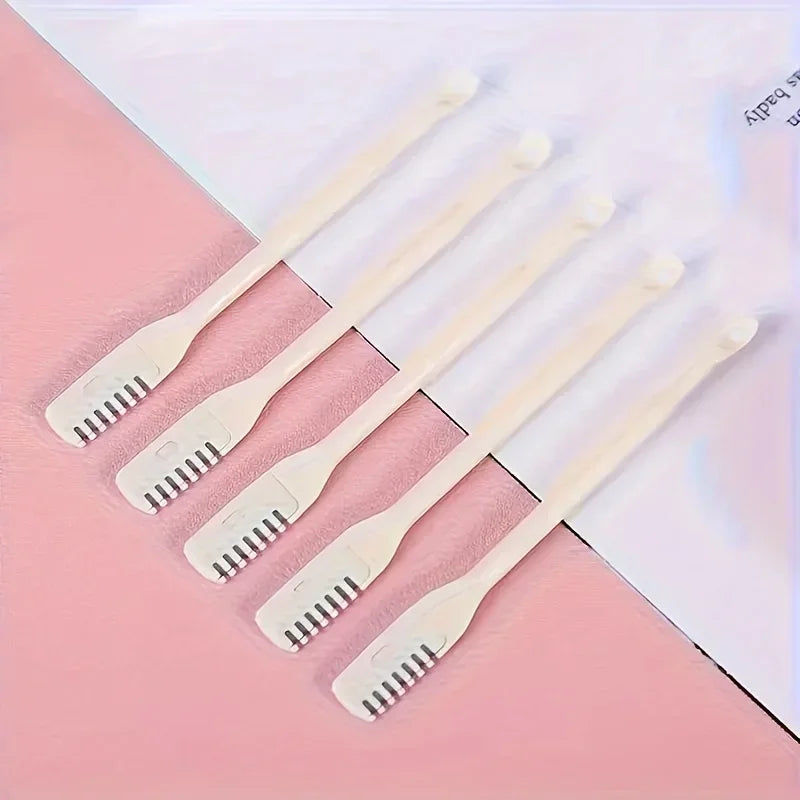 4pcs Gentle Painless Nose Hair Trimmer Set for Men Women Portable 360° Rotating Dual Head Skin-Safe Facial Hair Tool