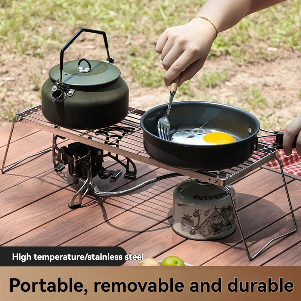 Stainless steel folding barbecue grill, outdoor camping portable barbecue grill, multi size (S/M/L) picnic grill