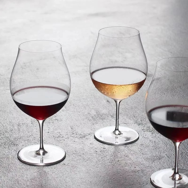 430ML Japanese Kimura Tulip Goblet Ultrathin Crystal Wine Glass Handmade Ultra Thin Aperitif Sparkling Wine Glass Soda Drink Cup