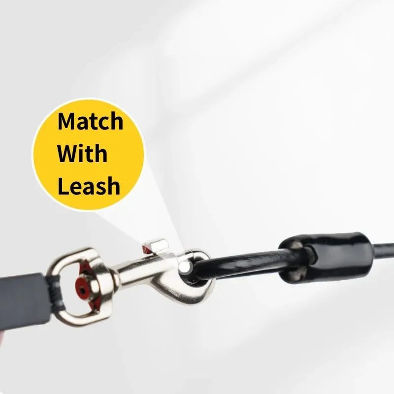 Dog Leash Extend Leashes 45cm Anti-bite Dogs Leashes Stainless Steel Wire Rope Leash for Dog Walking Dogs Chain Pet Accessories