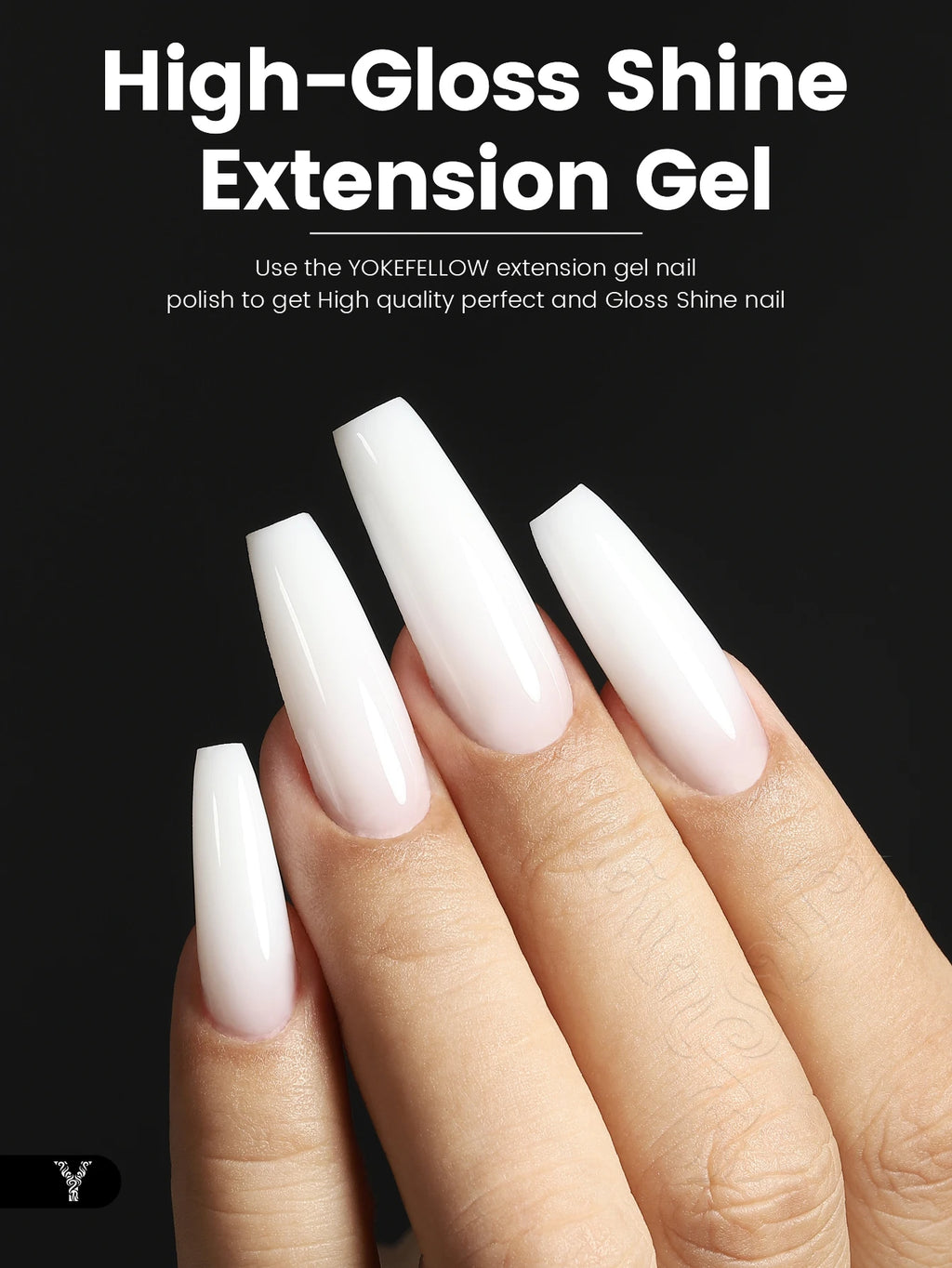 YOKEFELLOW 15g Builder Gel Nail Polish HEMA TPO Free Extension Gel Self-leveling Milky Construct UV LED Acrylic Gel DIY YMH02