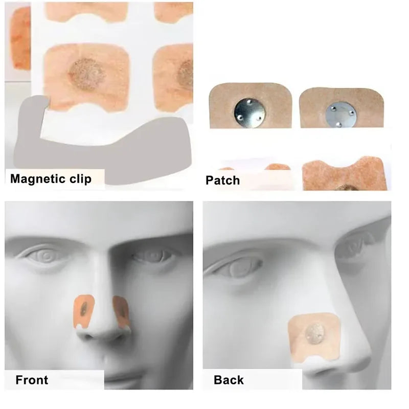 10/100/200 Pcs Anti Snoring Magnetic Nasal Strips - Sleep Breathe Strips & Nose Dilators for Enhanced Airflow