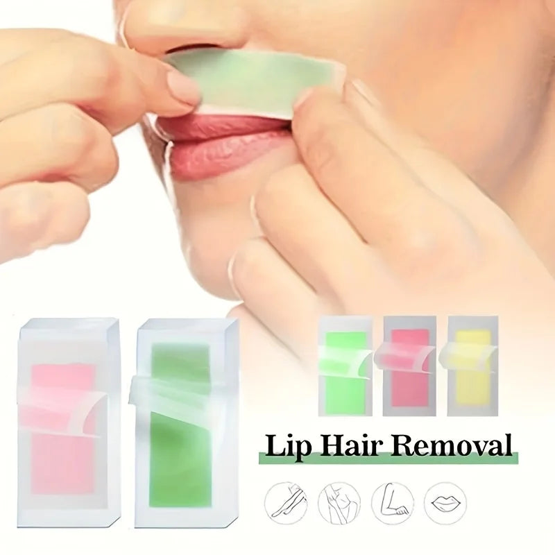 Hair Removal Wax Strip, Portable, Practical, Painless, Fast, Gentle And Non Irritating. 10 Disposable Hair Removal Wax Papers Ar