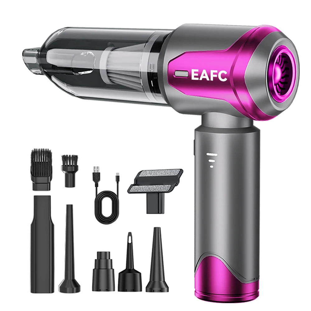 Portable Handheld Vacuum 30000Pa Cordless Car Vacuum Cleaner With Brushless Motor 4 In 1 For Keyboard, Home, Pet And Car