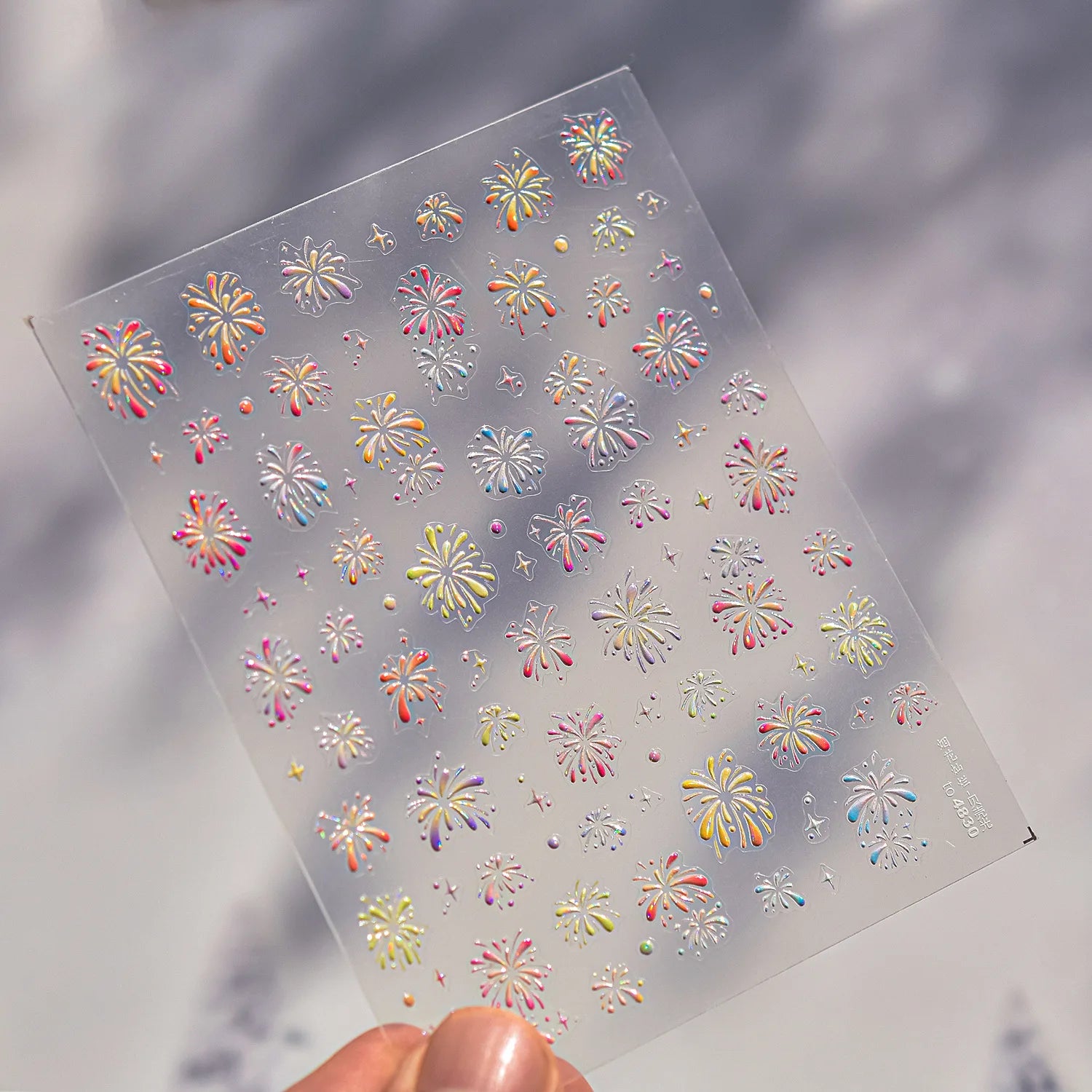 2pcs 5D Kawaii Plum Blossom Nail Stickers Fashion Chinese Flower Nail Art Decoration Self-Adhesive Decals DIY Slider Accessories