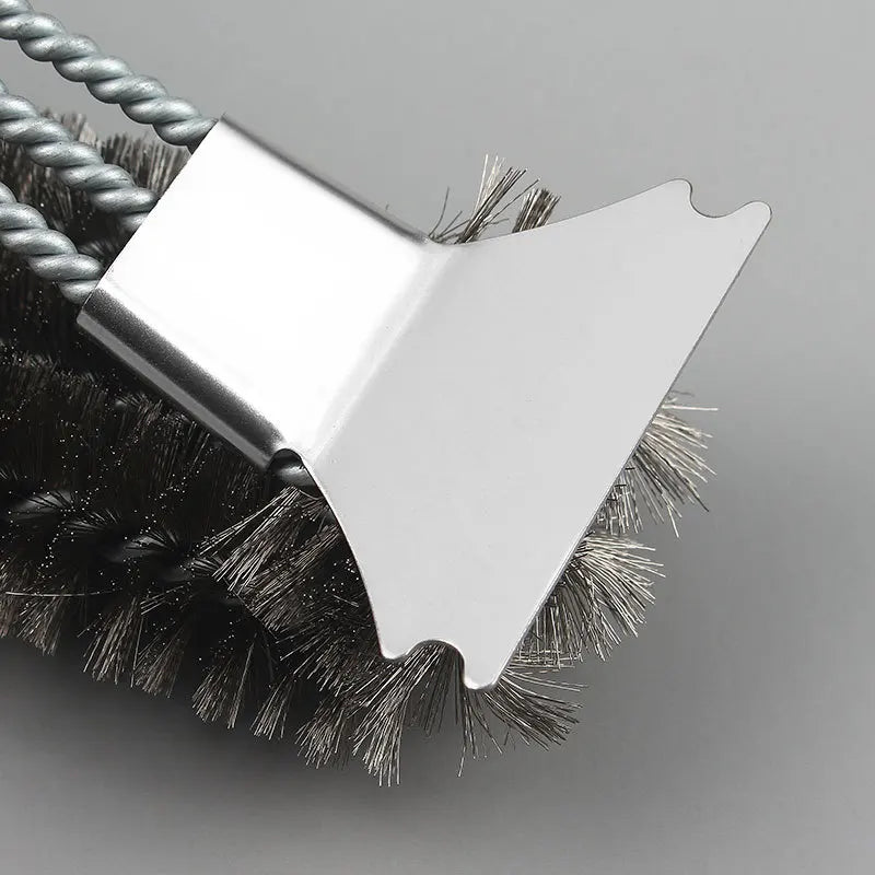 Barbecue Grill BBQ Brush Clean Tool Grill Accessories Stainless Steel Bristles Non-stick Cleaning Brushes Barbecue Accessories