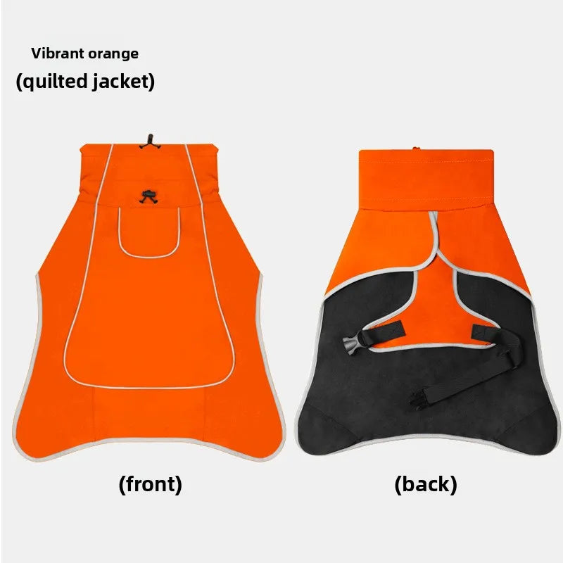 Dogs Clothes Pet Waterproof Raincoat Outdoor Sunny And Rainy Two Use Pet Clothing Medium And Large Dogs Raincoat