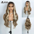 Noble Cosplay Lace Front Wig 30 Inch Lace  Long Wavy 360 0mbre Blonde Wig Red African American Synthetic Wigs For Black Women