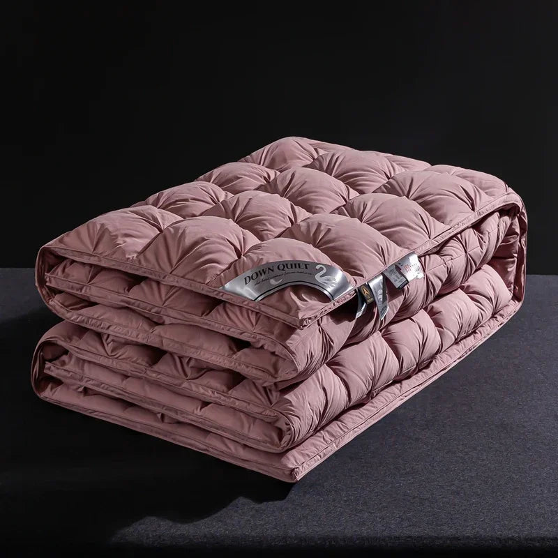 100% pure cotton goose down comforter, five-star hotel down comforter, winter thick comforter, spring and autumn comforter