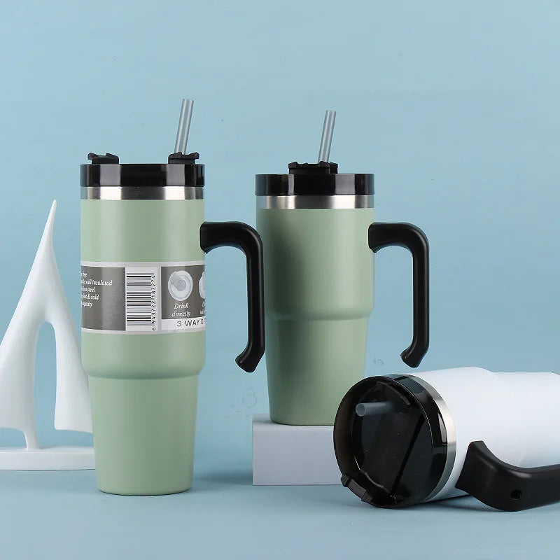 20oz/30oz Stainless Steel Thermos Water Bottle Car Insulated Cup Outdoor Sport Vacuum Flask Keeps Cold and Heat Thermal Mug