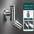 Stainless Steel Single Cold Faucet G1/2 In-wall Cleaning Room Mop Pool Faucet Bathroom Cleaning Faucet Mini Space Saving
