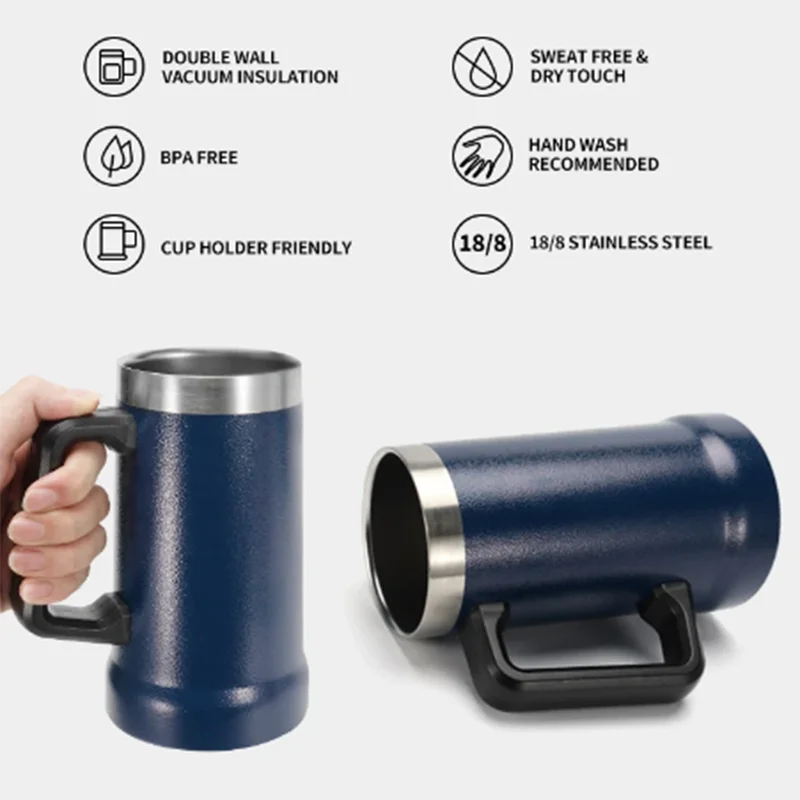 2024 NEW 709ml Temperature Insulating Mug Stainless Steel Cup Premium Thermal Performance-Immediate Delivery For All Brazil!