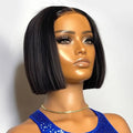 250% Density Bob Wigs Straight Glueless Human Hair Lace Front Wigs 13x4 Short Bob Brazilian Remy Hair Preplucked Lace Front Wigs