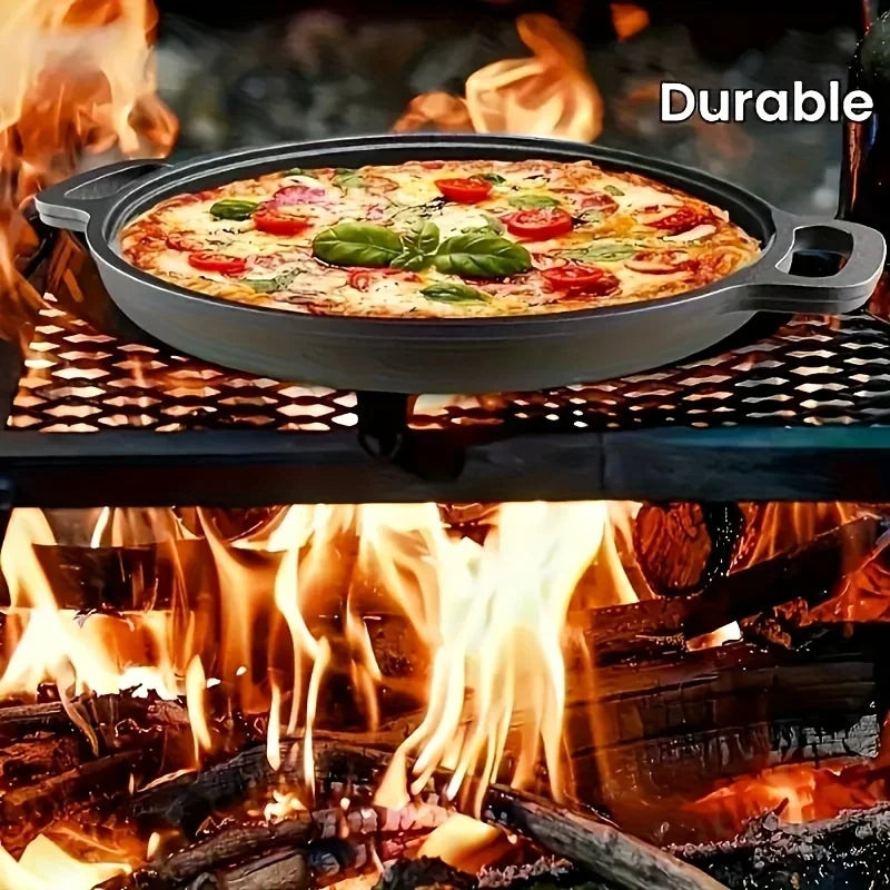 Bestselling multifunctional cast iron frying pan, non-stick skillet suitable for stove and outdoor cooking, round griddle