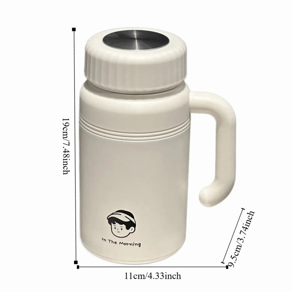 Large Capacity Stainless Steel Water Bottle Stylish with Handle Insulated Cup 1000 ml Leak-Proof Portable Thermos Travel