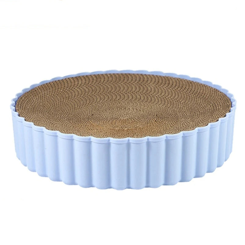 Round corrugated paper cat scratching board scratch resistant cat claw pet toy cat pet supplies