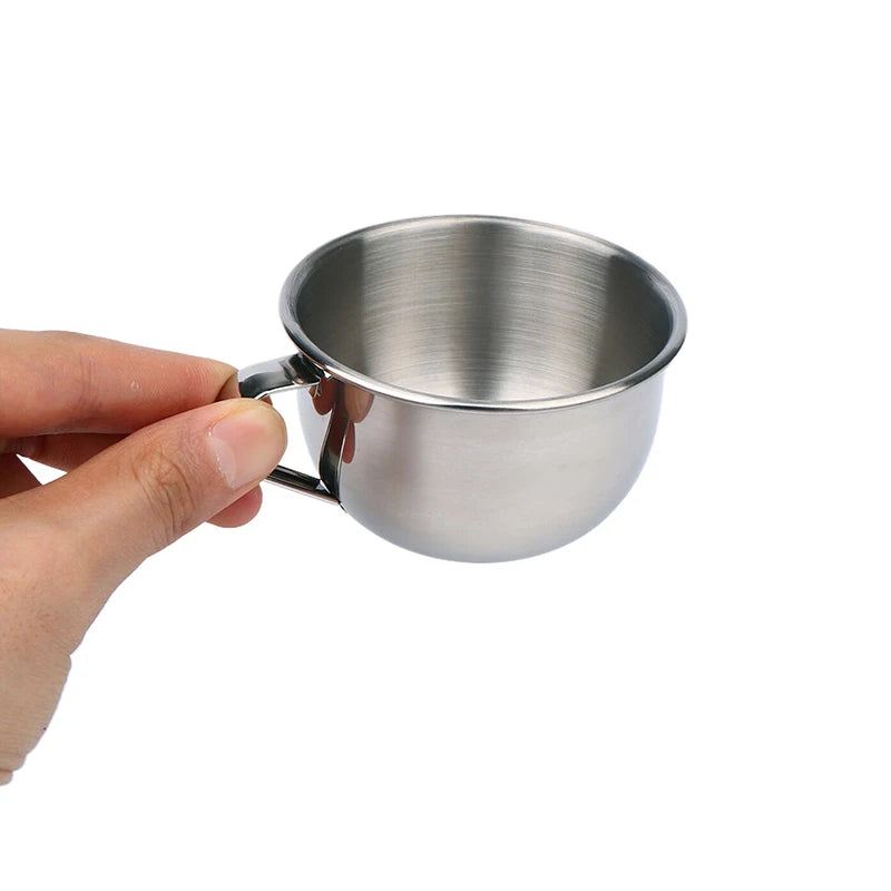 Mini Water Cup With Handle Durable Anti Scalding Milk Coffee Mug Drinking Cup For Kids Student Drinkware 304 Stainless Steel