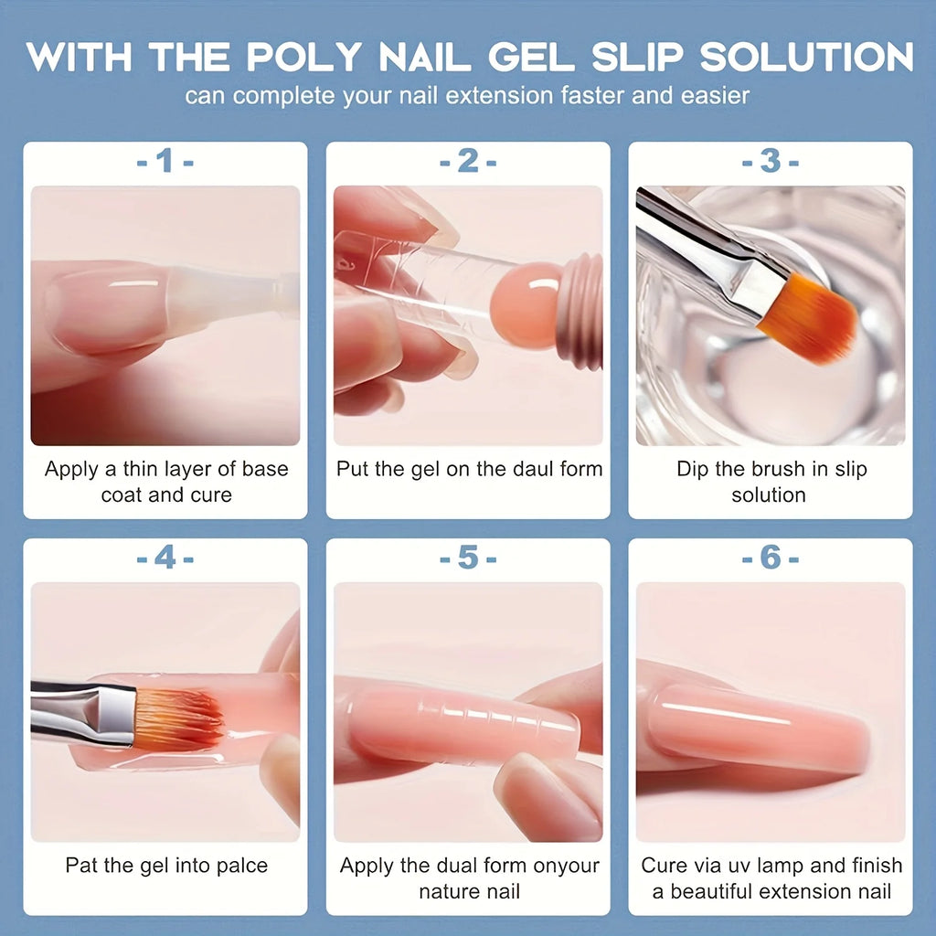 Morovan Poly Nail Gel Kit: Poly Gel Nail Extension Kit ls Equipped With 12 Colors Of Poly Nail Extension Gel,Christmas GIFT