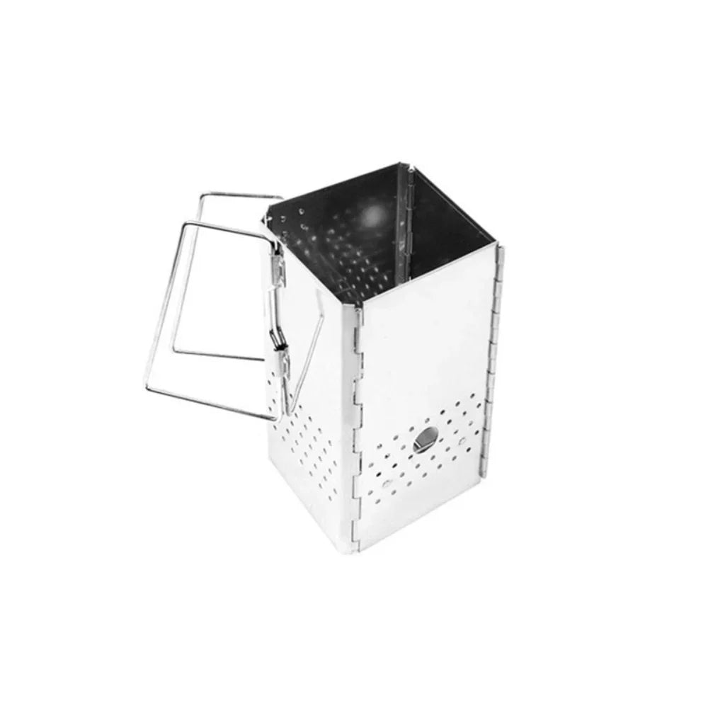 SUS Portable Charcoal Starter Outdoor Barbecue Grill Fire Starter Folding Carbon Stove BBQ Grill Heating Stove
