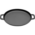Round Cast Iron Frying Pan Double Handle Grill Pancake Pizza Pan Multipurpose Cooking Pan for BBQ Camping Kitchen Supplies