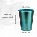 Vintage Pure Titanium Coffee Mug,Camping Portable Polishing Breakfast Mule Milk Beer 300 ml Juice Cup,Water Drinking Tumbler