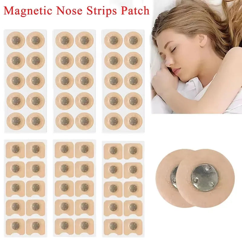 10/100/200 Pcs Anti Snoring Magnetic Nasal Strips - Sleep Breathe Strips & Nose Dilators for Enhanced Airflow