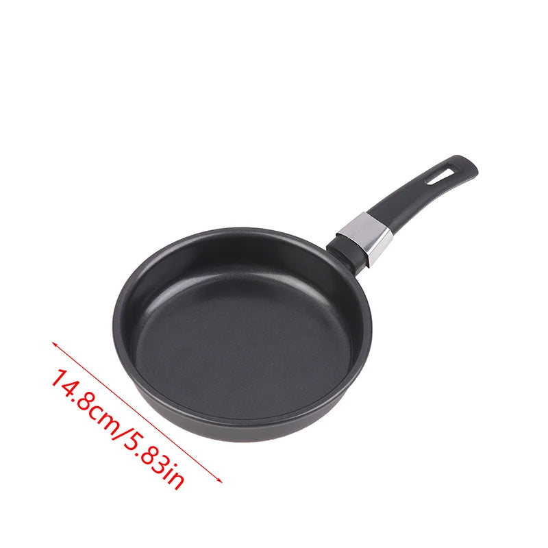 {Summer2} {Summer2} Mini Frying Pan Non-Stick Thickened Stainless Steel Frypan Pot Fried Eggs Saucepan Gas For Kitchen Cookware