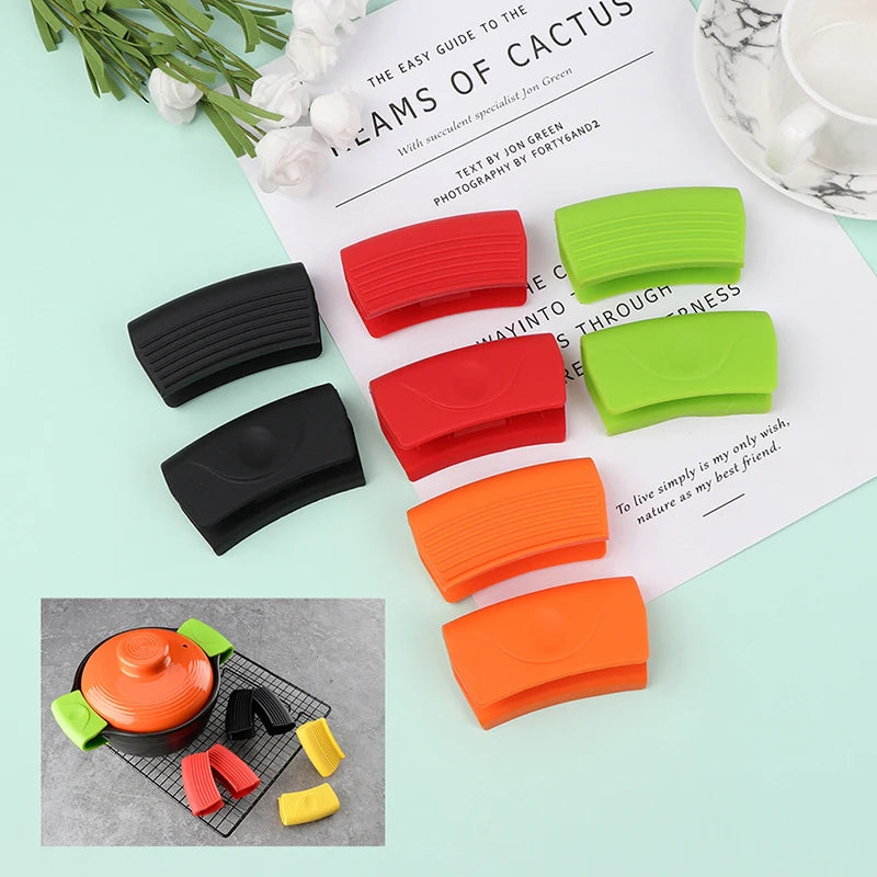 Grip Silicone pot Holder Sleeve Pot Glove Pan Handle Cover Grip Kitchen Tools