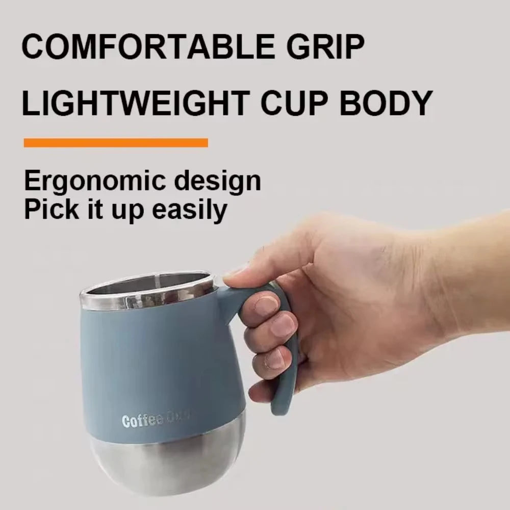 500ML Stainless Steel Vacuum Insulated Coffee Cup with Lid, Dual Wall Cold Hot Drink Thermos,Home Use,Durable & Leakproof Design