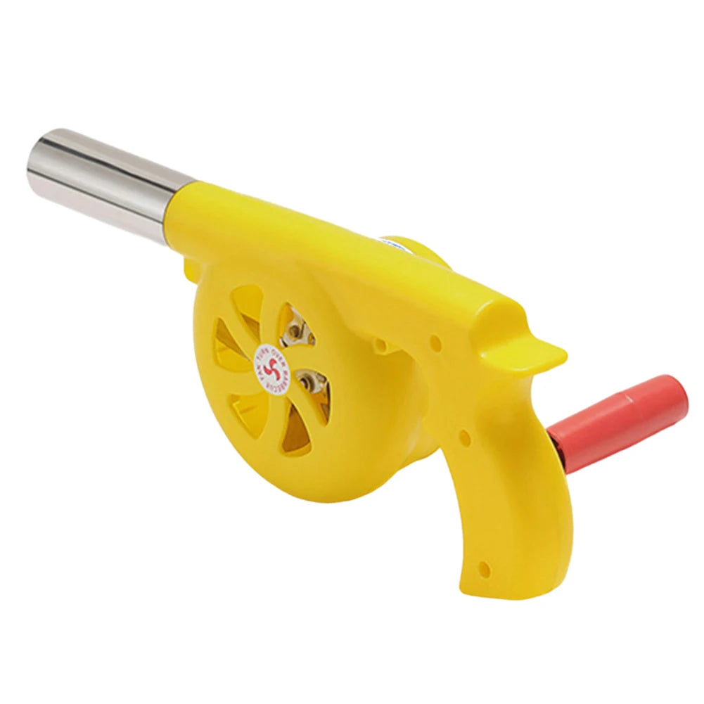 Outdoor Cooking BBQ Fan Lightweight Hand Crank Fan Air Blower Grill Picnic Camping Stove Accessories Fast Fire Starter