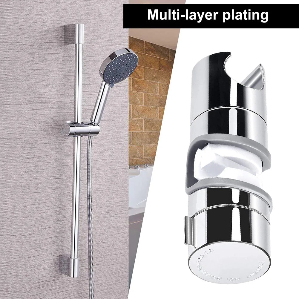 Universal 18-25mm Hand Shower Rail Slider Clamp Shower Slide Rail Bar Holder Adjustable Shower Head Holder Bathroom Accessories