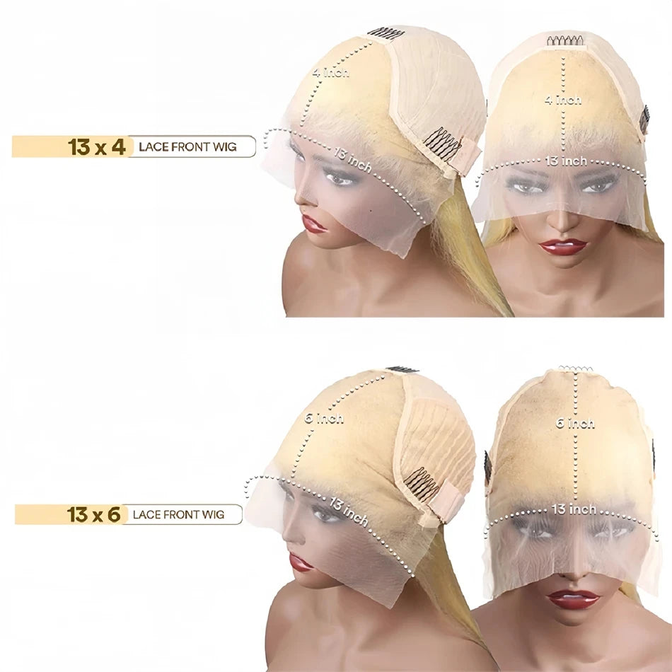 613 Human Hair Wig 13x6 Hd Lace Frontal Wig Bone Straight Human Hair Wigs For Women 30 Inch 13x4 Honey Blonde Lace Front Wig