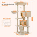 Cat Tree with Toy Cat Tower condo for Indoor Cats Cat House with Padded Plush Perch Cozy Hammock and Sisal Scratching Posts