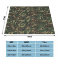 Multicam Knitted Blankets Camouflage Military Flannel Throw Blanket Bed Sofa Decoration Lightweight Bedspreads