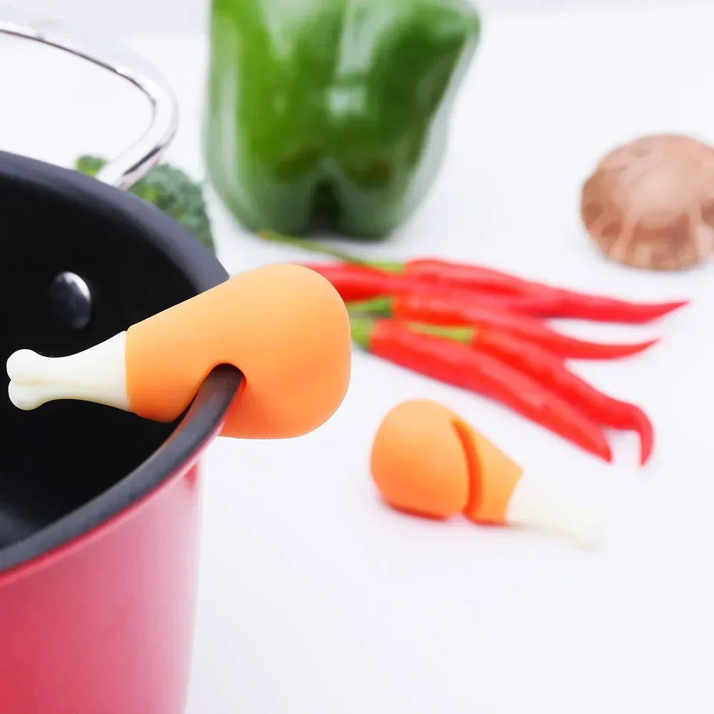 Silicone Pot Lid, Anti-overflow Rack, Heat-resistant Anti-overflow Stopper, Lid Lifter, Durable Bracket Creative Kitchen Gadgets
