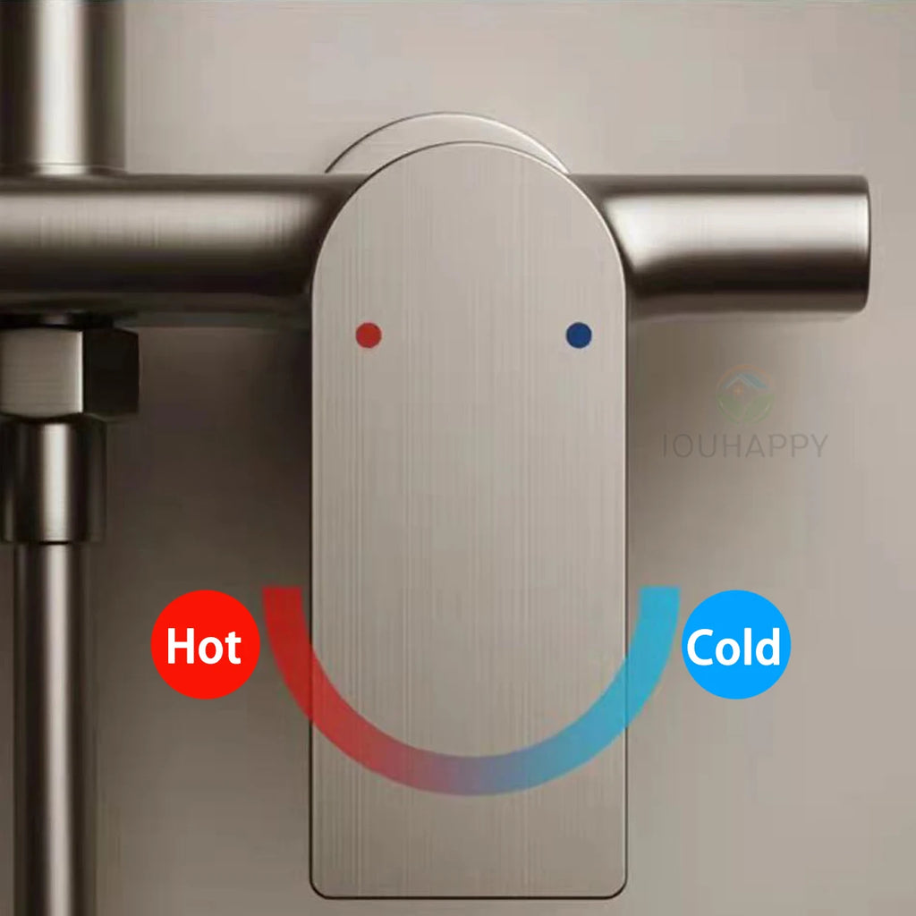 9 Inch Shower Head High Pressure Cold and Hot Rainfall Shower Head Set Large Panles Handheld Shower System Bathroom Accessories