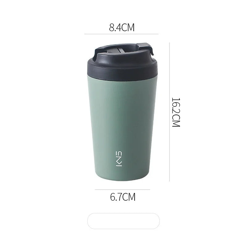 Fashion cup Pure ceramic inner pot coffee cup, men's and women's high-value portable milk tea cup, insulated cup, water cup
