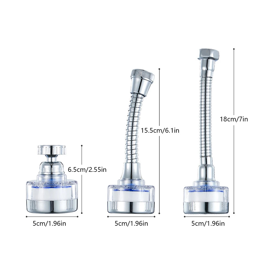 Faucet Mount Filters Pressurized Sink Faucet Water Filter Universal Bath Faucet Connector Splash Proof for Home Bathroom Kitchen
