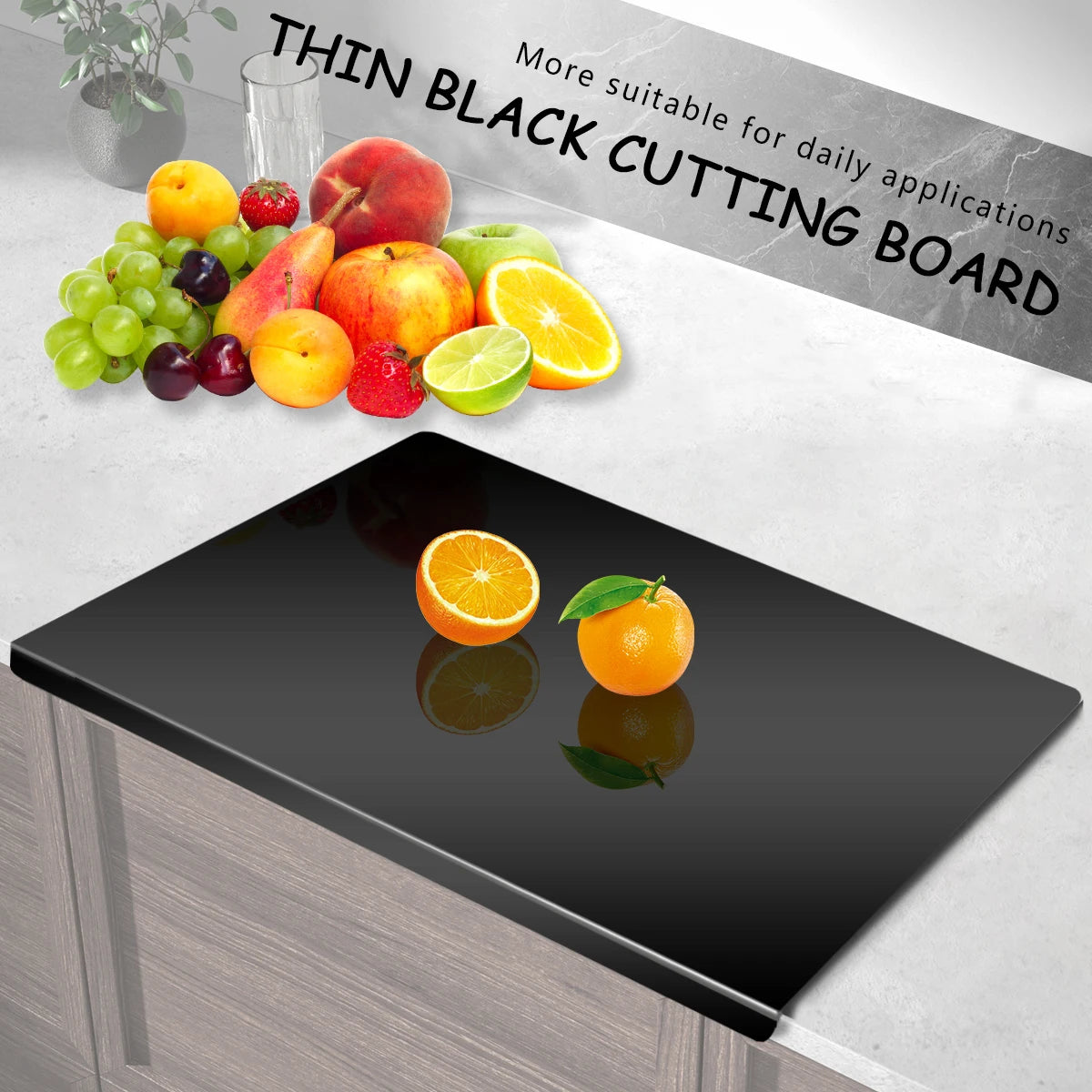 Acrylic Cutting Board With Lip Anti-slip Kitchen Cutting Chopping Boards Counter Countertop Protector Kitchen Accessories