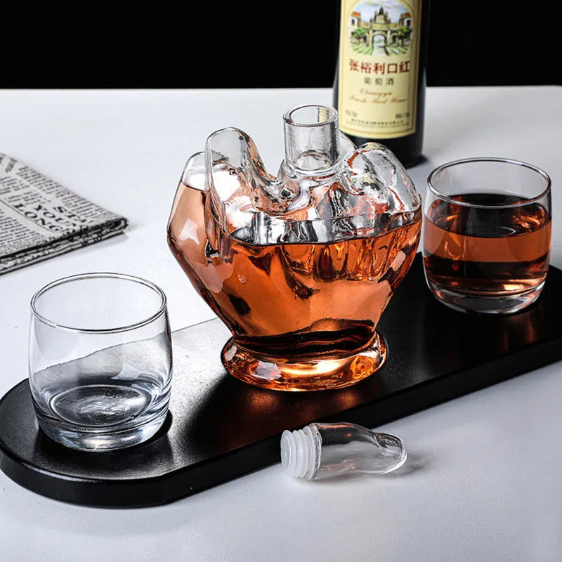 Decanter Novelty Finger Whiskey Decanter for Liquor Scotch Bourbon Alcohol Bottle Unique Liquor Bar and Party Decorations
