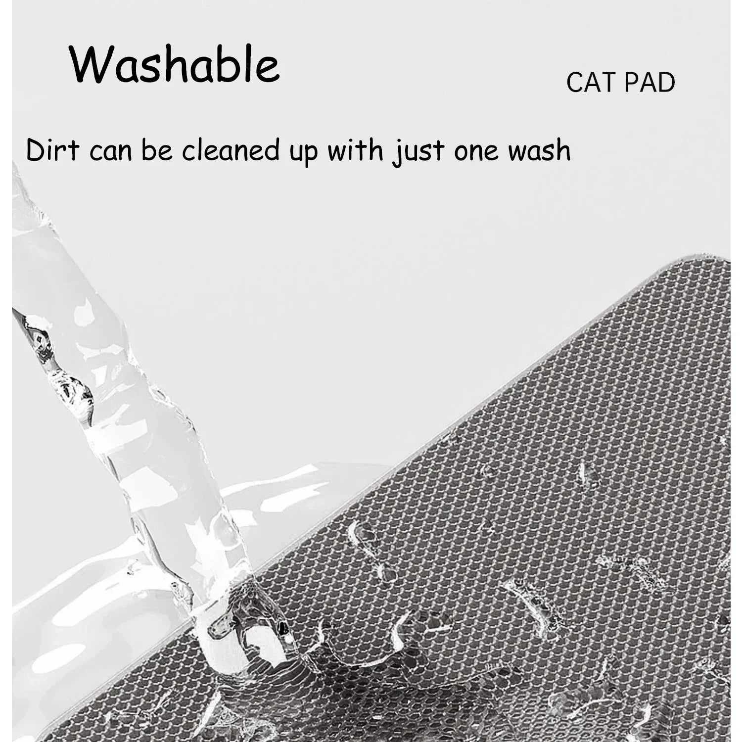 Pet Cat Litter Mat Waterproof Double Layer Cat Litter Trapping Pet Litter Box Mat EVA Clean Pad Winter Cats Accessories