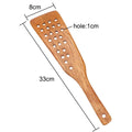 Frying Steak Shovel Filter Shovel Non-Stick Pan Wooden Spatula 24 Holes Kitchen Cooking Tool Kitchen Accessories