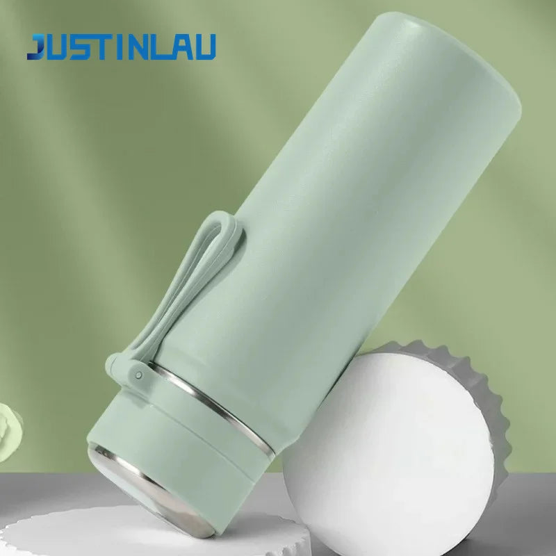 Double-Wall Vacuum Coffee Mug - Leak-Proof Car Cup 600ml