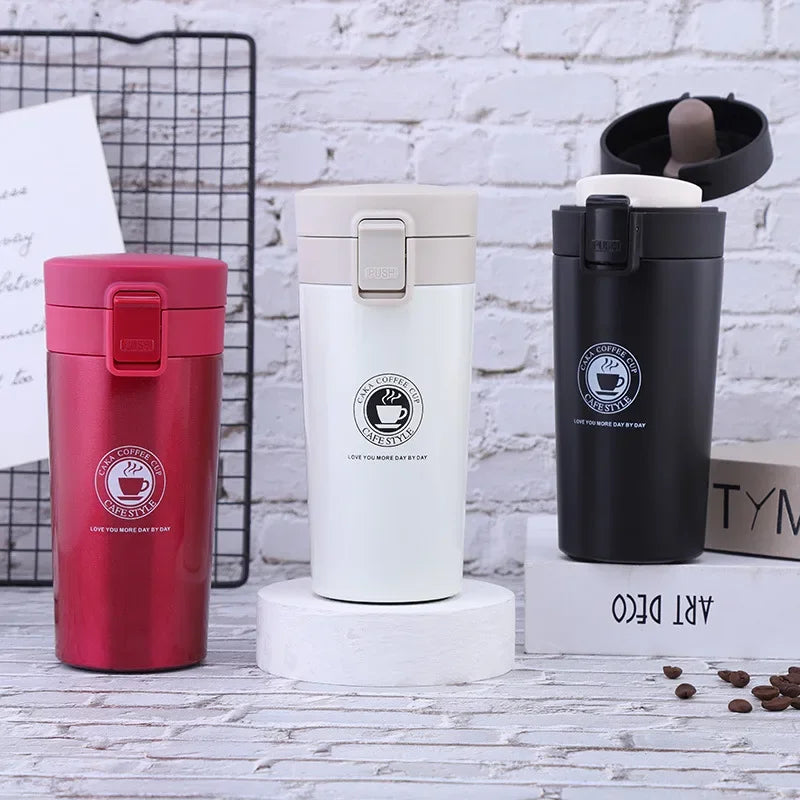 510ML Thermal Mug Double Wall 304 Stainless Steel Coffee Cup Vacuum Flask Thermos Water Bottle Tea Coffee Leak-proof Thermos Mug