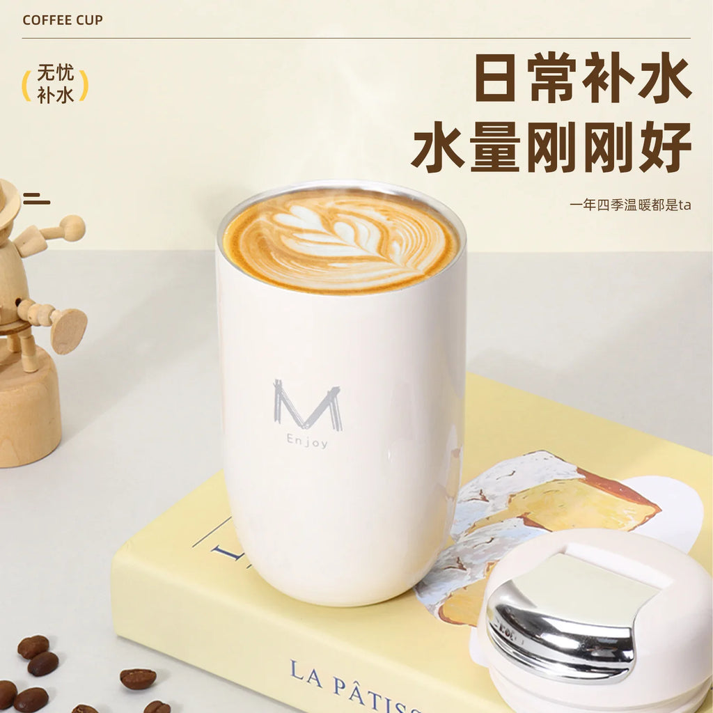 New 316 stainless steel insulated cup - stylish and cute coffee cup - small capacity portable cup - tea - gift - outdoor travel