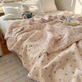 100% Cotton Blanket INS Style Pure Cotton Crepe Yarn Summer Blanket Single/Queen/King Size Cartoon Quilt for Kids Soft Plaids